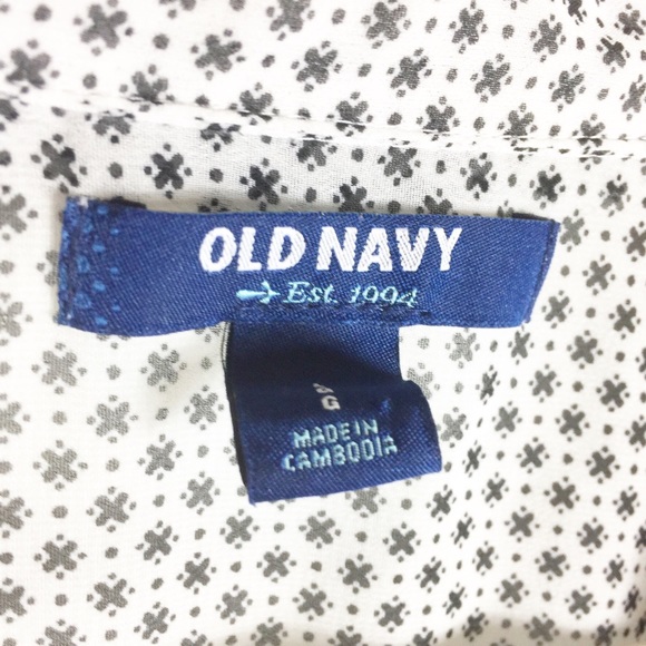 Old Navy Womens Sheer Chiffon Button Down Top - Picture 5 of 6